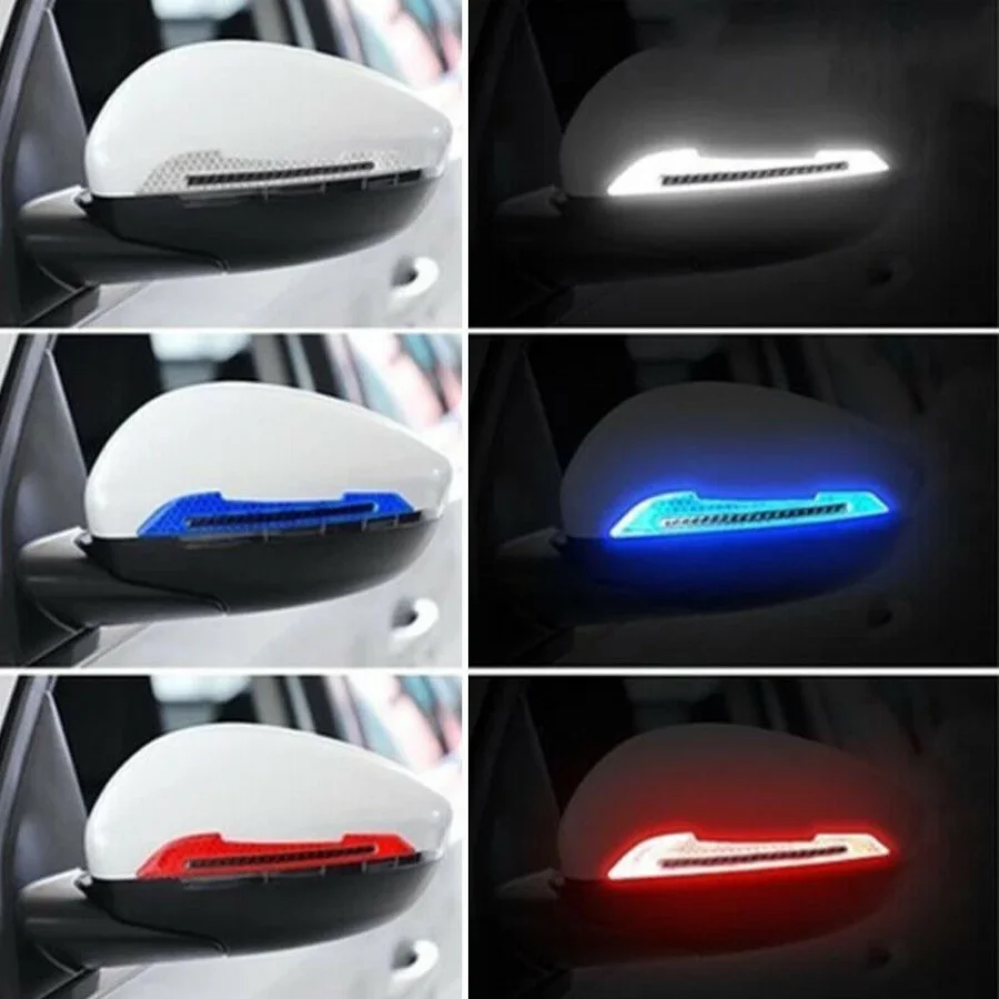 

Reflective Car Door Sticker Safety Opening Warning Reflector Tape Decal Auto Car Rearview Mirror Sticker Warn Reflective Strips