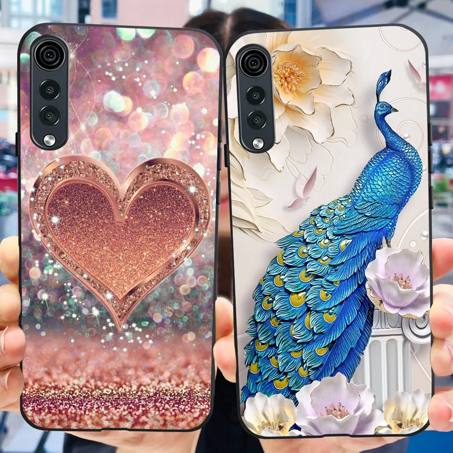 Stylish Painted Silicone Soft Phone Case - 6.8'' Bumper Cover, Compatible with LG Velvet 5G