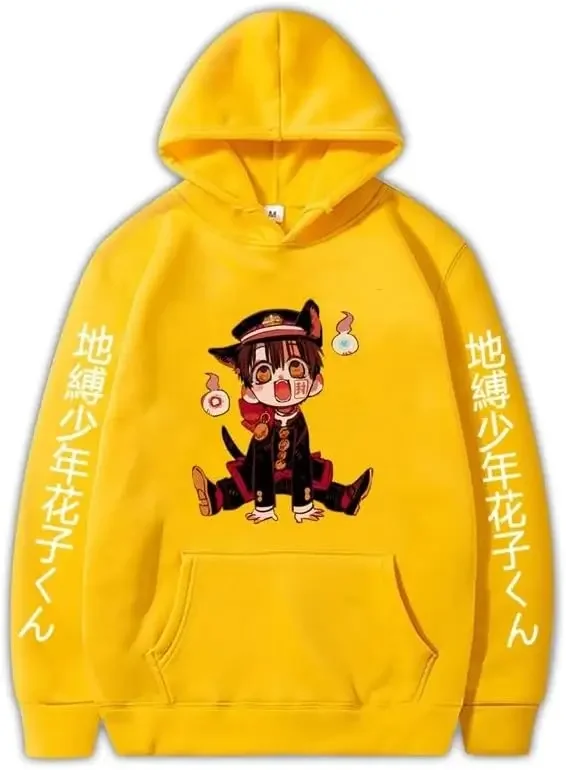 2024 neue Anime Wc Gebunden Hanako Kun Hoodies Unisex Harajuku Cartoon Langarm Streetwear Casual Sweatshirts Tasche Tops – Detail 11