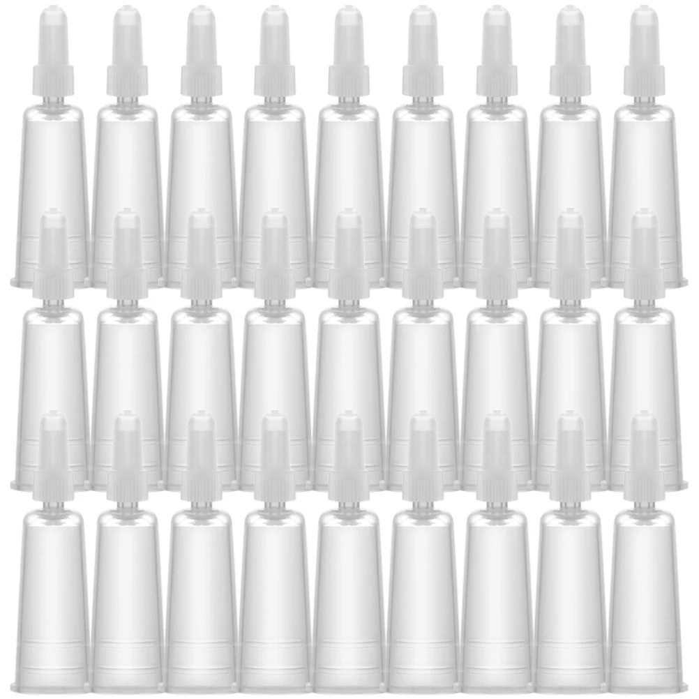 50 Pcs Ampule Drip Cover Tips Dispensing Needle Bottle Applicator Nozzles Hair Oil Glue