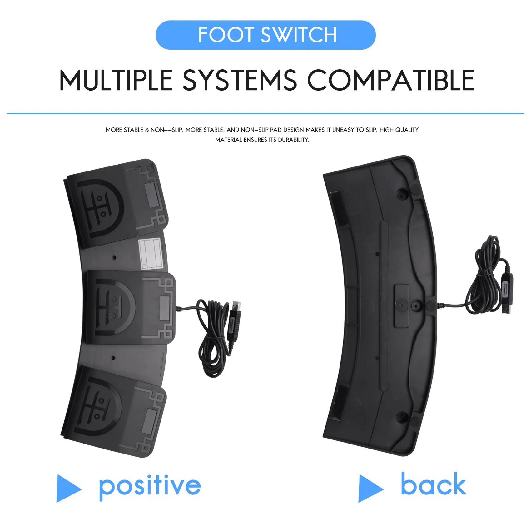 Usb Foot Switch Control Key Teclado de Computador Personalizado Pedal de Ação para Dispositivos Instrumentos Computadores Escritório Fs2023u1 - Imagem 6