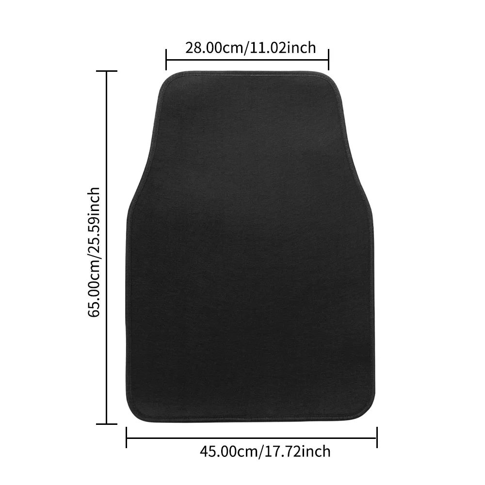 Tappetini per auto universali da 4 pezzi, tappeti automobilistici anteriori e posteriori per SUV, sedani, furgoni - Protezione interna - Image 6