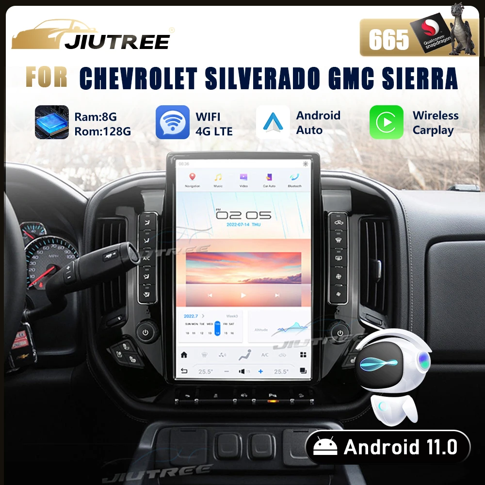 

14.6 Inch Android 11 For Chevrolet Silverado GMC SIERRA 2013-2020 Car Radio Multimedia Auto Stereo Video Player GPS Head Unit