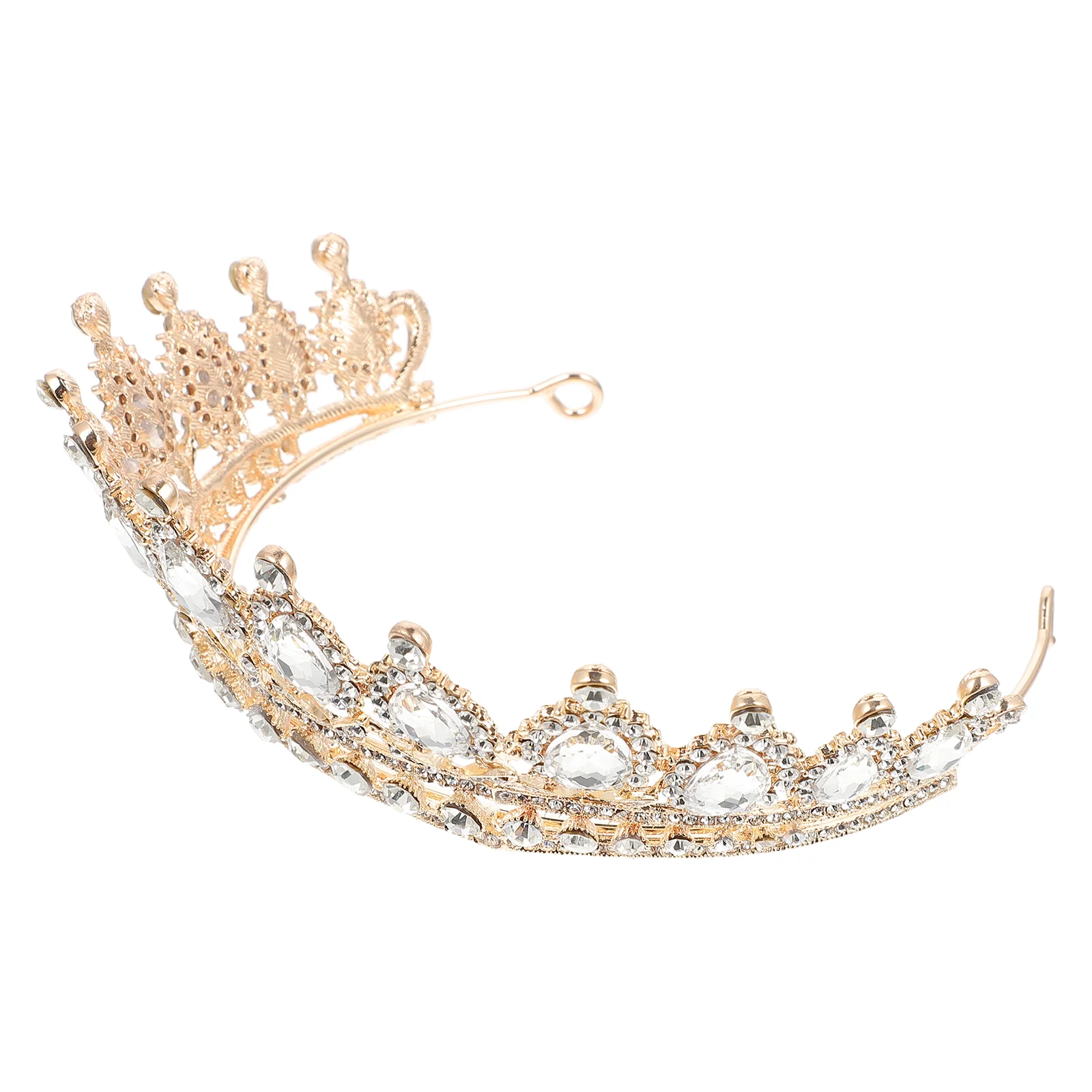 

Hair Bridal Tiara Bride Dinner Party Wedding Decor Retro Jewels for Alloy Gold Female Gift
