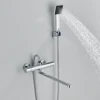 Thermostatic Shower Faucet Mixing Valve Thermostatic Faucets Shower Bathroom Combination Water mixer Bathtub Faucet with handle 3