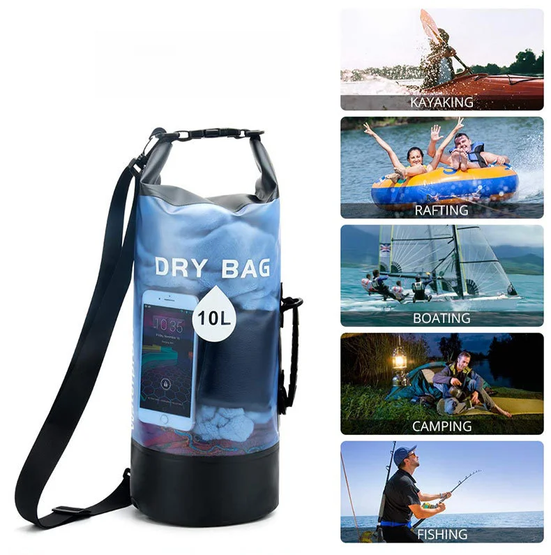 Cubo de PVC para deportes al aire libre, natación, playa, senderismo, bolsa impermeable para deriva_voghion.com