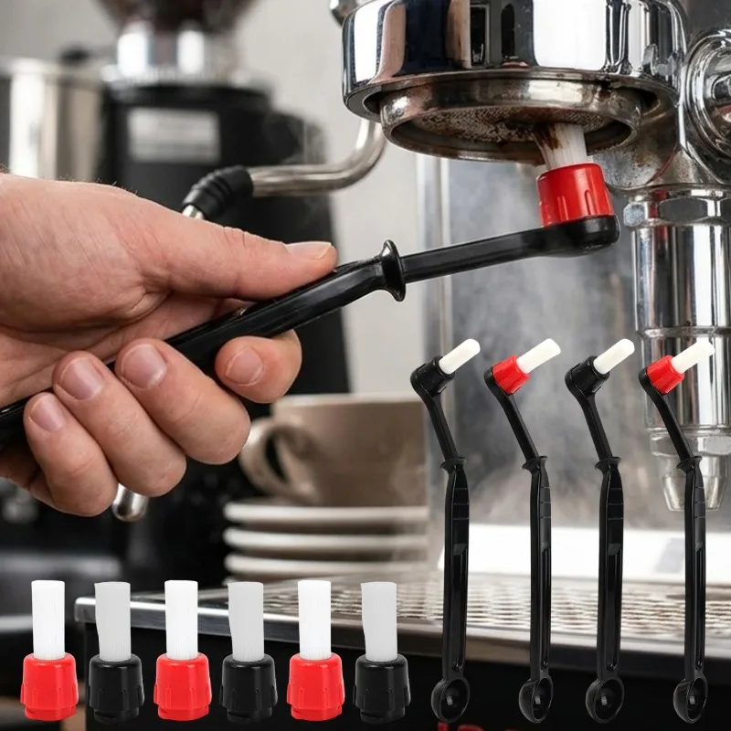 Espresso Machine Cleaning Brush with Spoon - Barista Accessories Tool