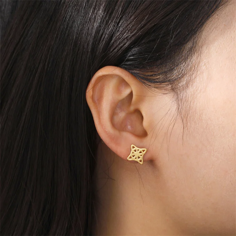 Hexenknoten-Ohrring für Damen, Edelstahl-Ohrring, Hexerei-Tropfenohrringe, Vintage-Amulett-Schmuck, trendige Damen-Ohrringe – Detail 38