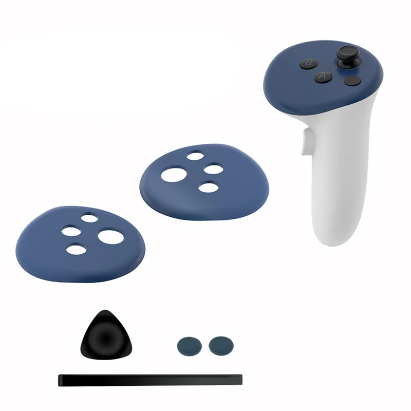 

VR Controller Handle Cover For Meta Quest 3 Anti-Collision Protection Cover VR Gamepad Controller Replacement Parts Silica Gel