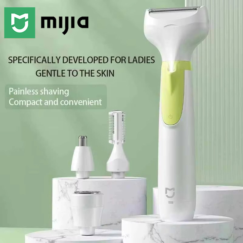 Mijia Electric Razors for Painless 4in1 Women Shaver Rechargeable Facial Eyebrow Razors Nose Hair Body Bikini Trimmer