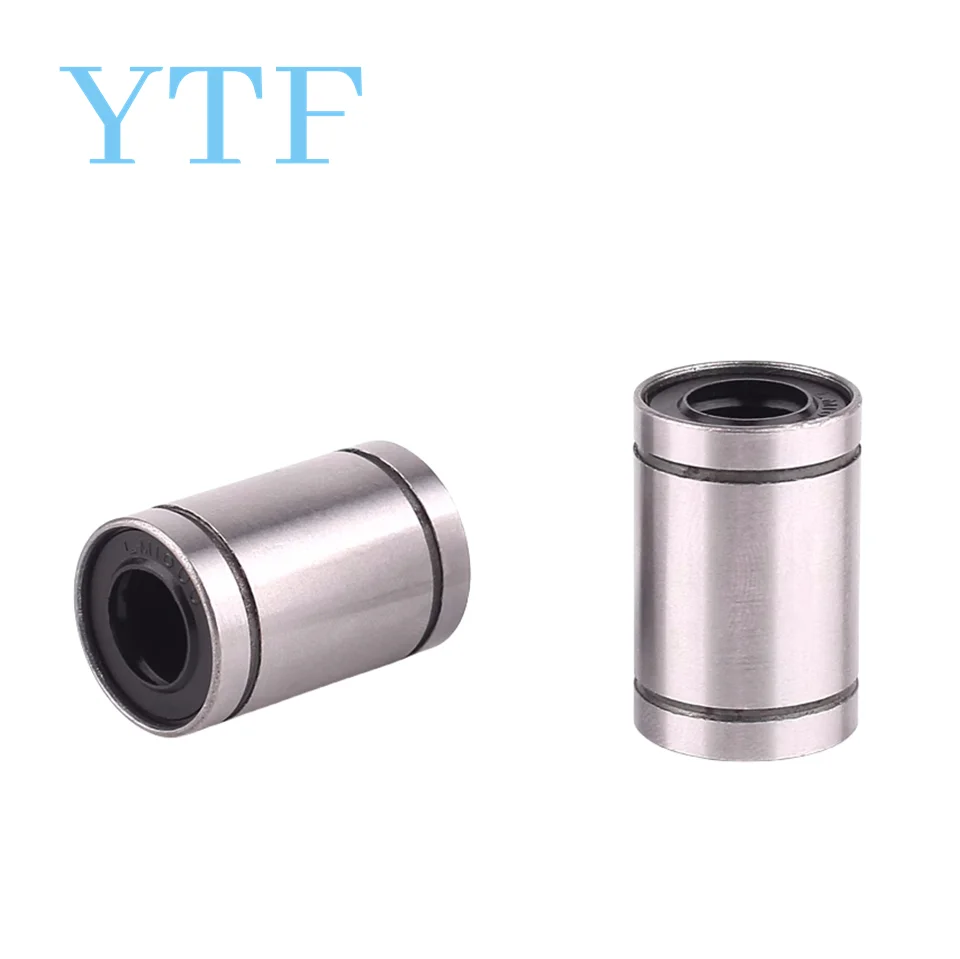 LM5/6/8/12UU Ball Bearings 8mm Bushing For CNC 3D Printers Parts Rail Linear Long Rod Shaft Part 8mm*15mm*24mm Aluminum Bush