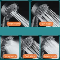 5 Modes Shower Head Adjustable High Pressure Water Saving Shower Head Water Massage Shower Head Hook Hose Bathroom Accessories 4
