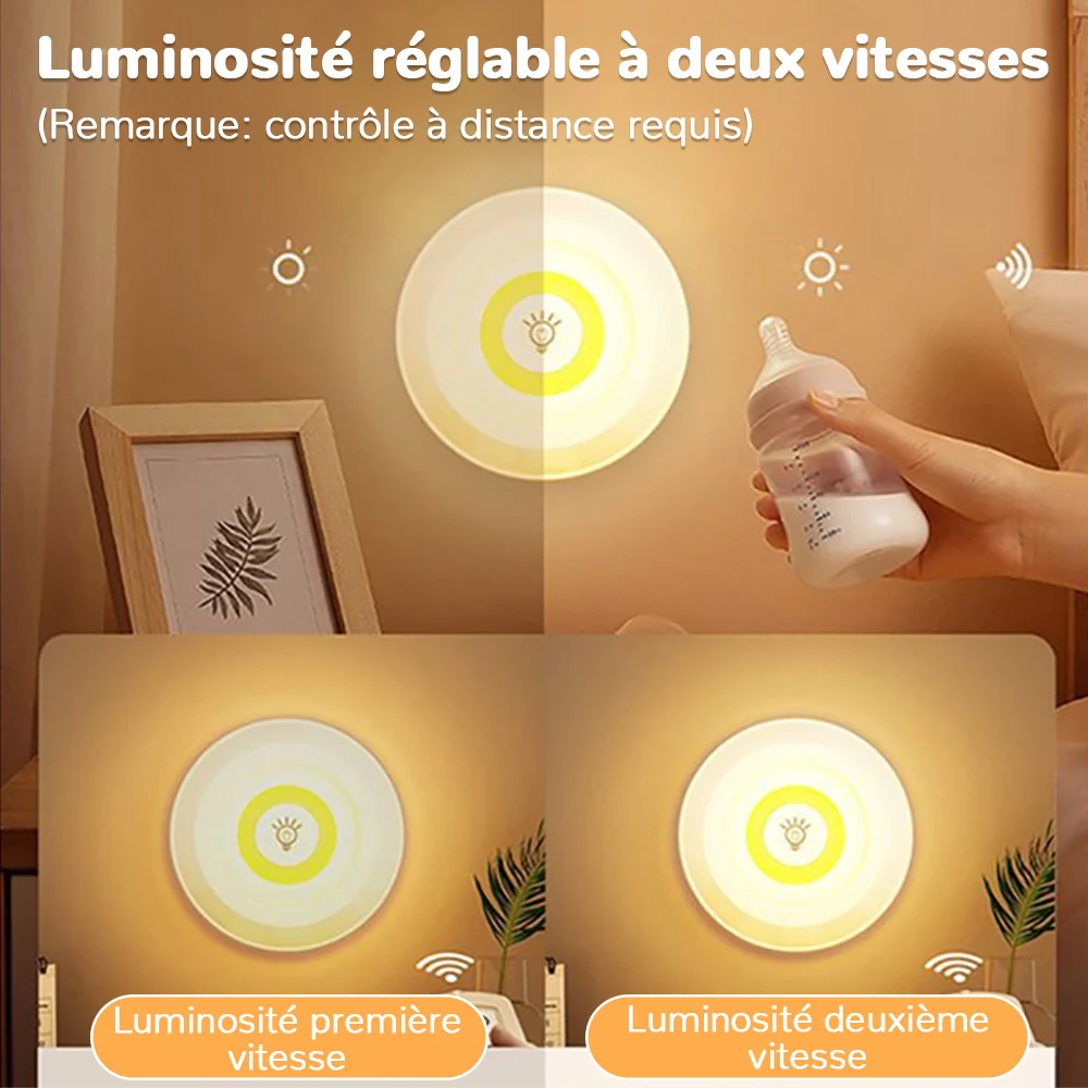 Generic 3 Lampes LED avec télécommande veilleuses de placard