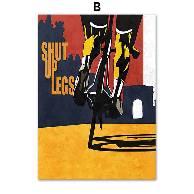 Affiches et imprimés nordiques Vintage Live To Ride Bike, peinture sur toile murale pour sport, cyclisme, course, images décoratives pour chambre à coucher