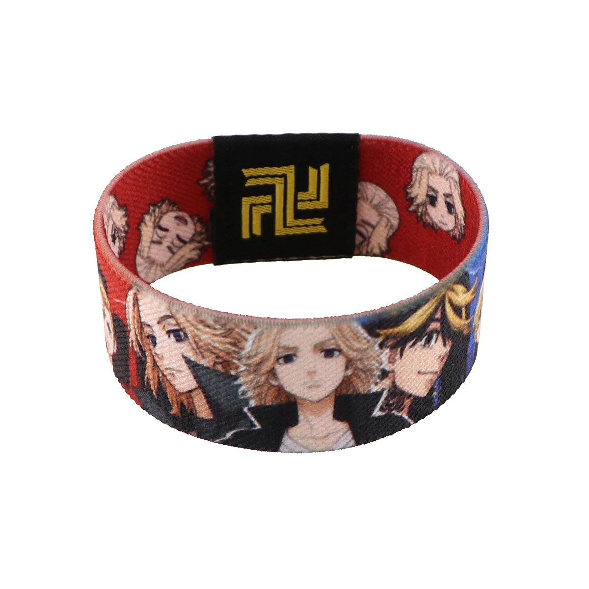 Unisex Fashionable Anime-Inspired Wide Wristband Bracelet