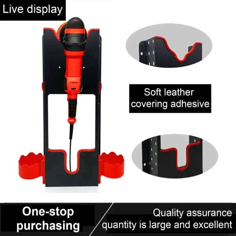 E74E Polisher Holder Wall Mount Polishing Machine Rack Car Polisher Holder
