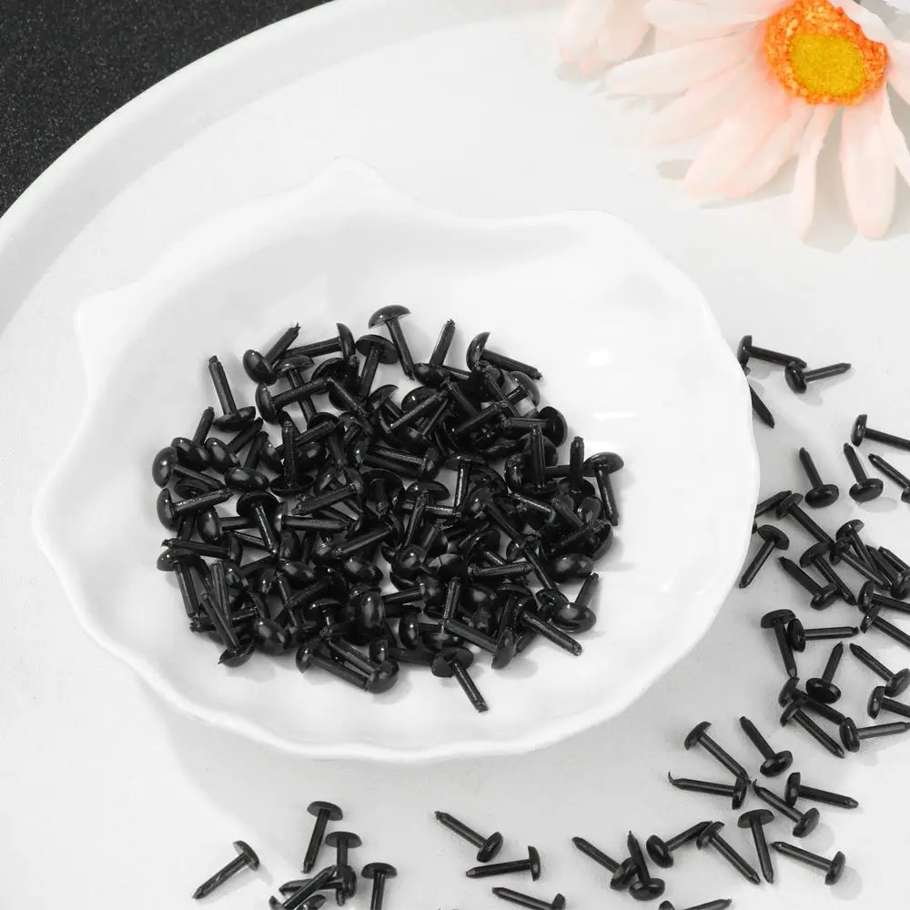 100pcs/bag 4X5MM/5X7MM Plastic Mini Black Safety Oval Nose for Doll for Teddy Dog Stuffed DIY Doll Animals