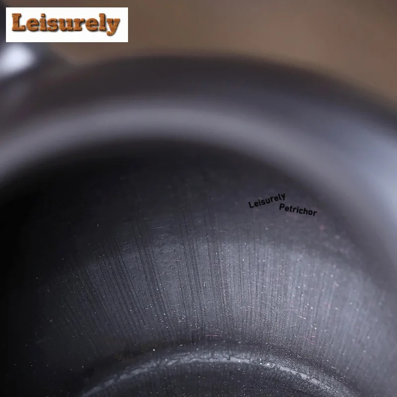 310ml Retro Yixing Purple Clay Teapots Handmade Black Pot Raw Ore Dahongpao Mud Tea Maker Kettle With Strainer Zisha Tea Set