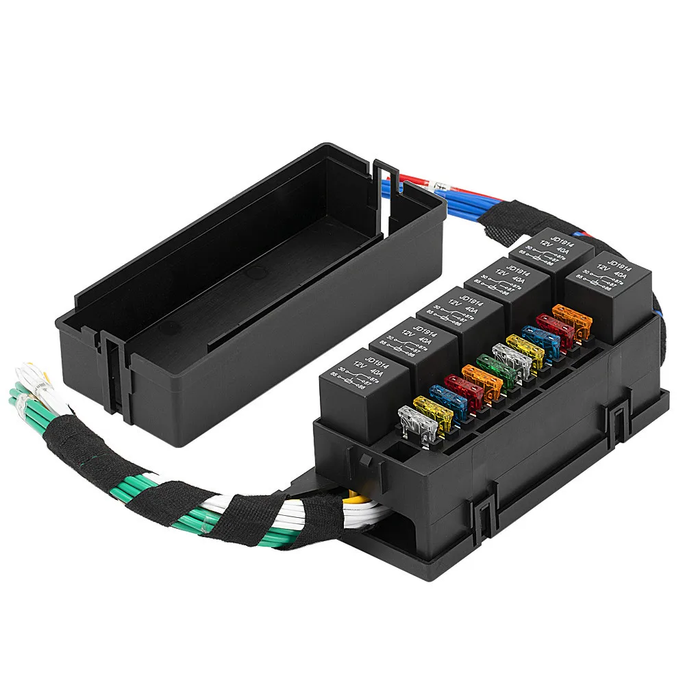 Caixa Fusível Universal para Auto Caminhão Reboque Acessórios do Carro Pin 11 Slots Universal Atc Ato 40a