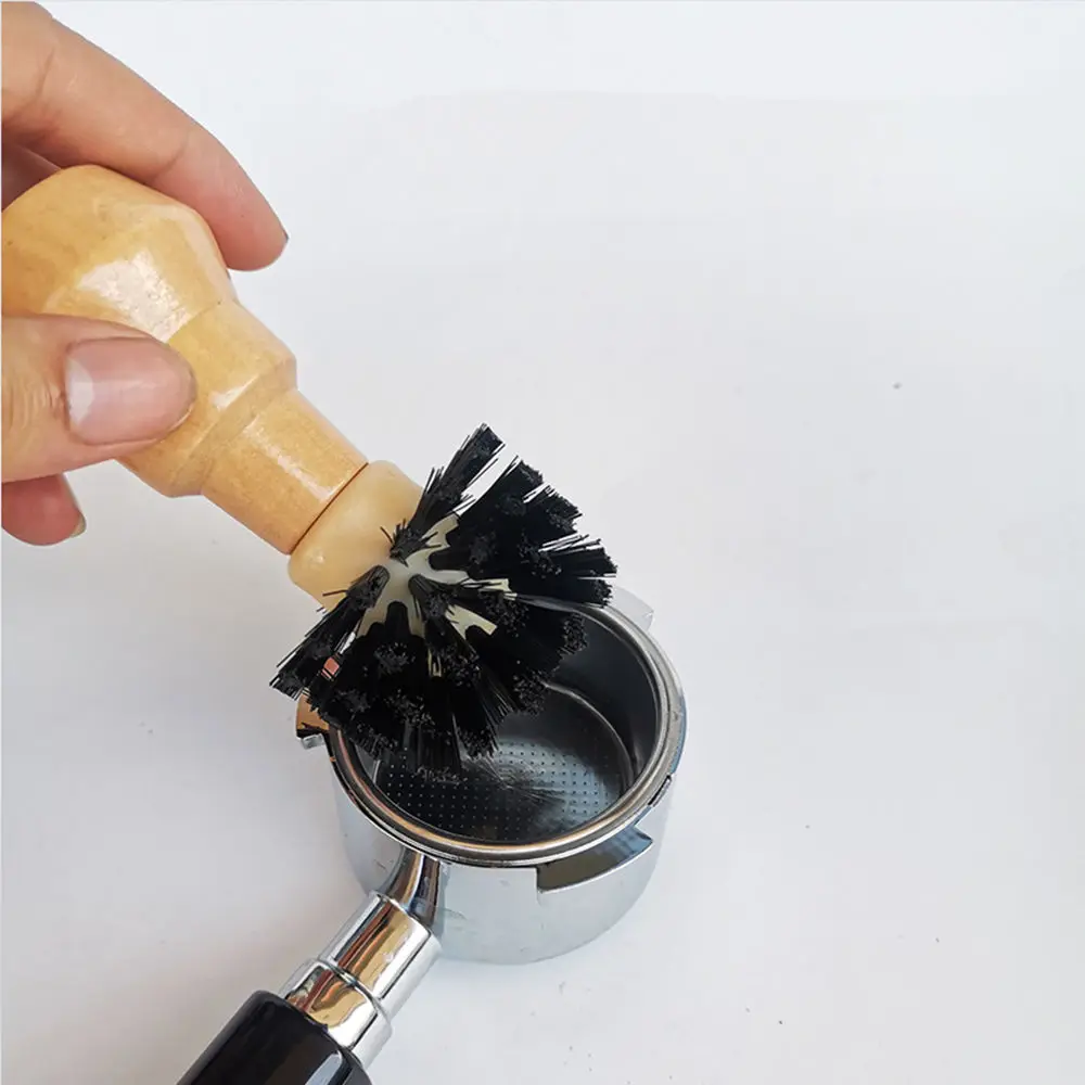 Coffee Bottomless Portafilter Clean Bursh Coffee Power Bowl Cleaning Brush Espresso Coffee Funnel Filter Bursh
