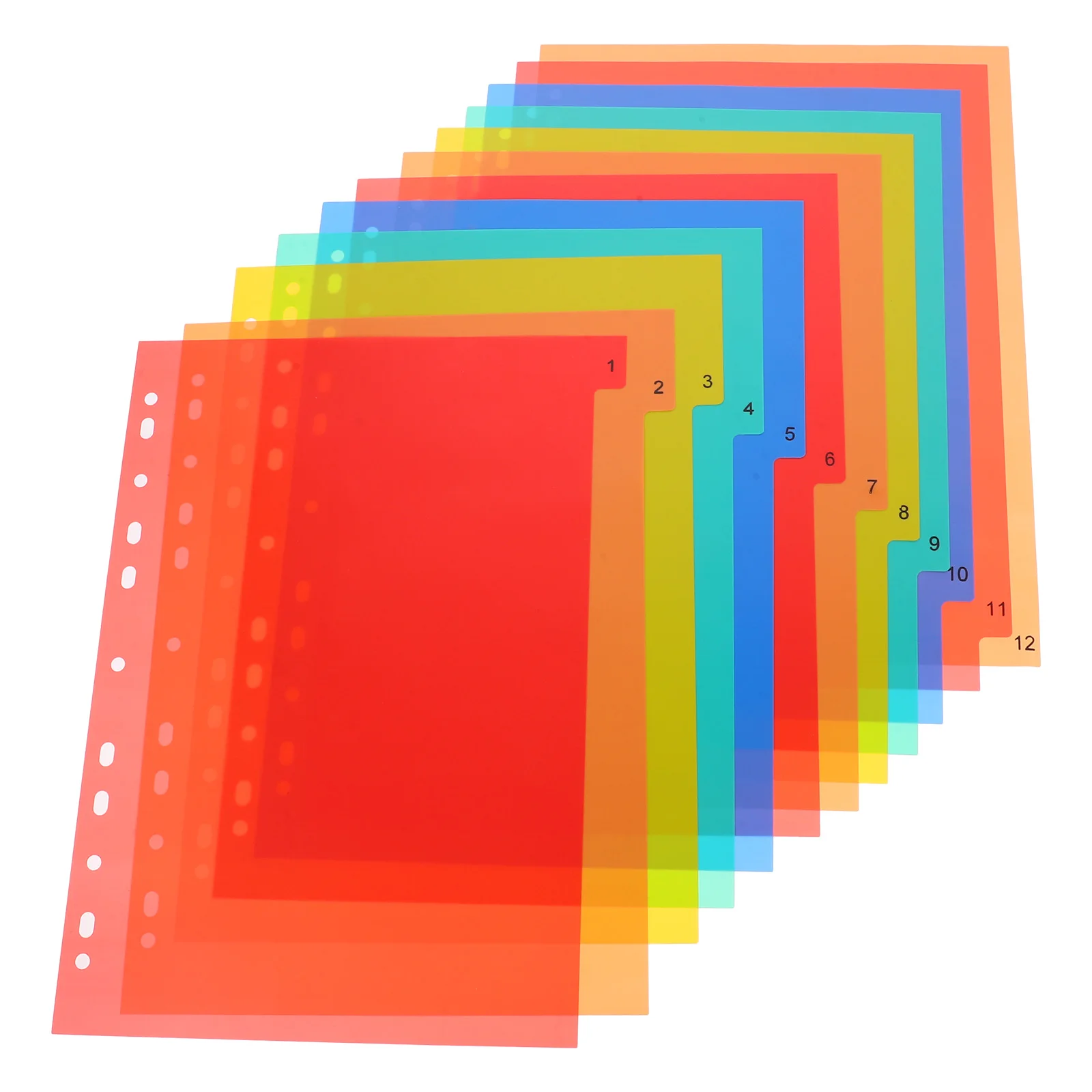 Notebook Binder Divider A4 Separated Loose Leaf Page