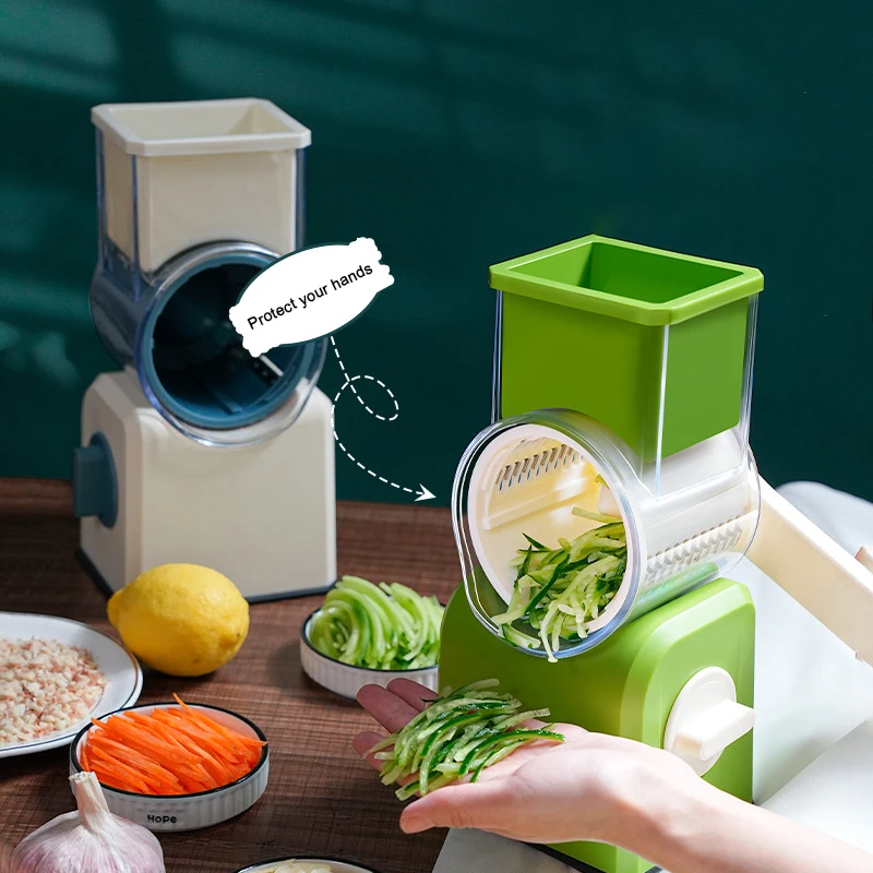 3 In 1 Set Manual Vegetable Slicer Roller Multifunction Veget Cutter Food  Graters Chopper Shredders Kitchen Accessories