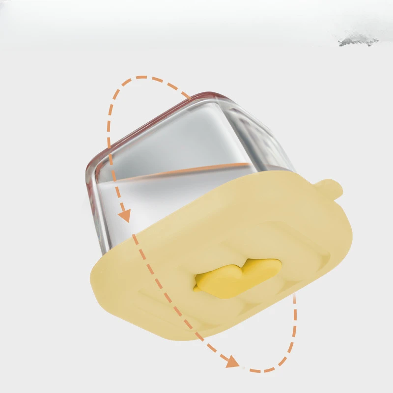 Auxiliary Food Box Sealed Storage Box Glass Preservation Box Freezer Baby Auxiliary Food Bowl Can Be Steamed and Cooked