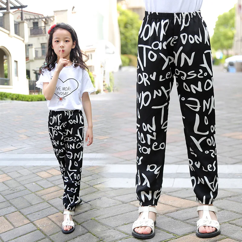 Girls Pants For Letter Pattern Kids Pants Newest Children Trousers Casual  Style Kids Clothes 6 8 10 12 14 Year Old - AliExpress