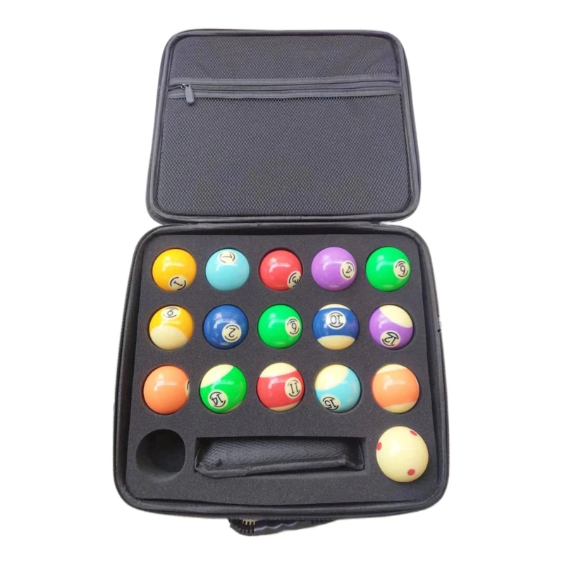 

Billiard Balls Bag Billiard Balls Storage Box Pool Carrying Case 57QC