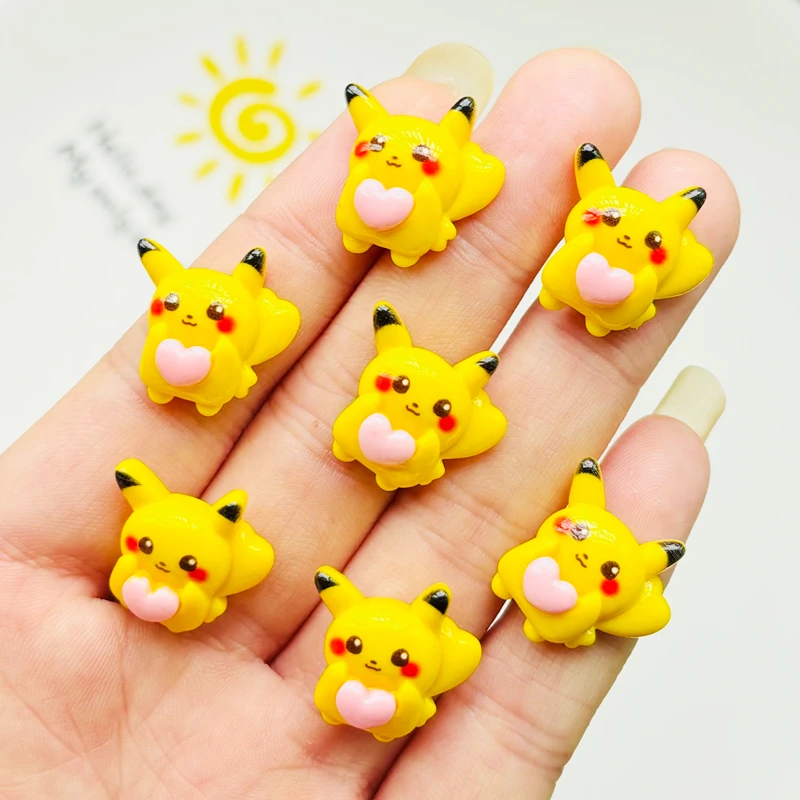 

20 Pcs New Mini Kawaii Cartoon Animal Peach Heart Series Resin Scrapbook Diy Jewelry Children Gift Hairpin Accessories