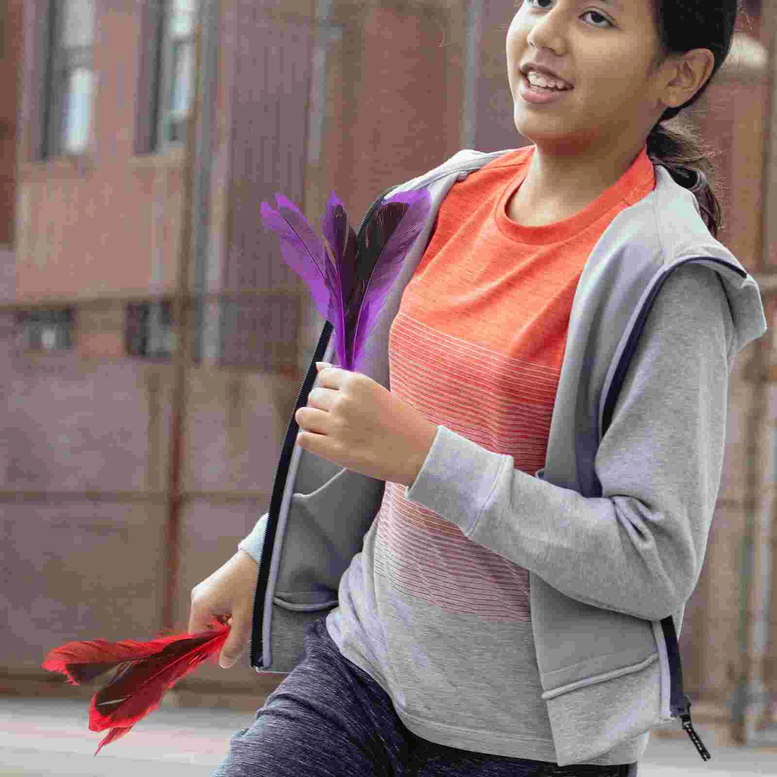 10 Pcs Sponge Color Badminton Shuttlecocks Wear Resistant Replaceable Plume Practicing Accessories Outdoor Toy High Elastic