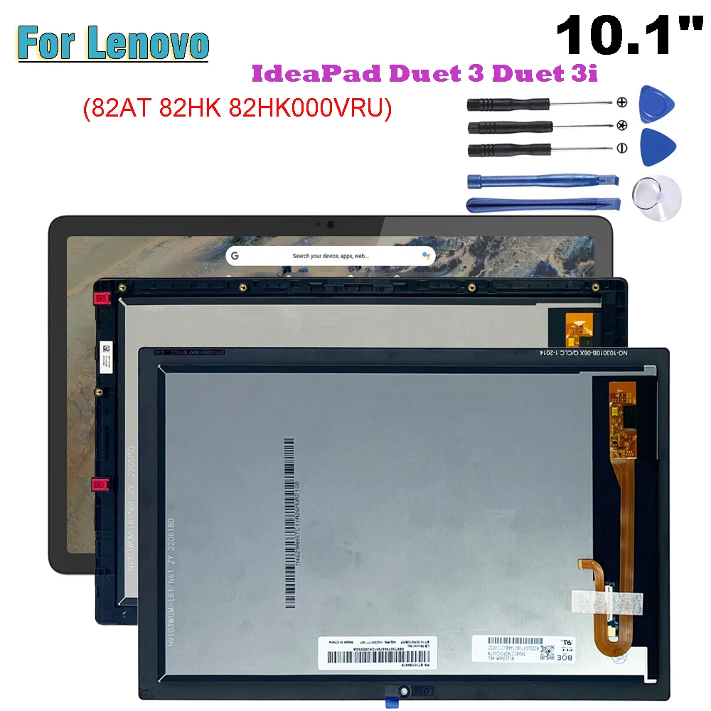 

10.3" For Lenovo IdeaPad Duet 3 Duet 3i 82AT 82HK 82HK000VRU LCD Display Touch Screen Digitizer Assembly Replacement Parts