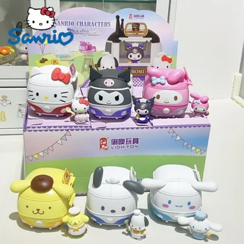 Sanrio Gourmet Food Truck Blind Box Toys Figure Car Model Ornament Kuromi Melody 1