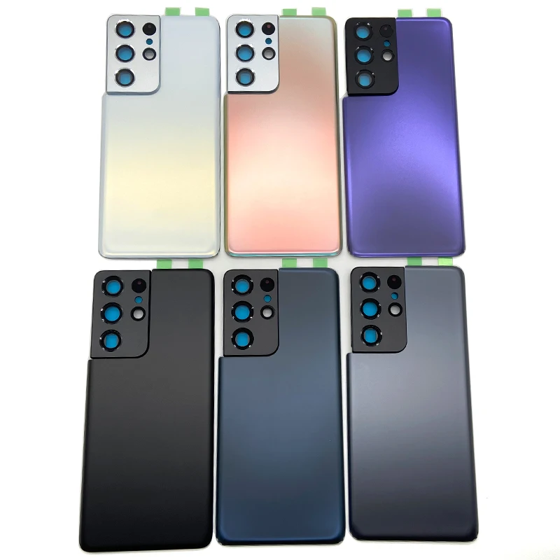 Back Glass Cover Replacement for Samsung Galaxy S21 Ultra S21+ Battery Housing Back Cover Rear Door Case for S21 Plus S21Ultra