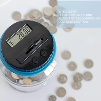 Electronic Piggy Bank Counter Coin Digital LCD Counting Coin Money Saving Box Jar For USD EURO Money Saving Box Kids Gifts 1