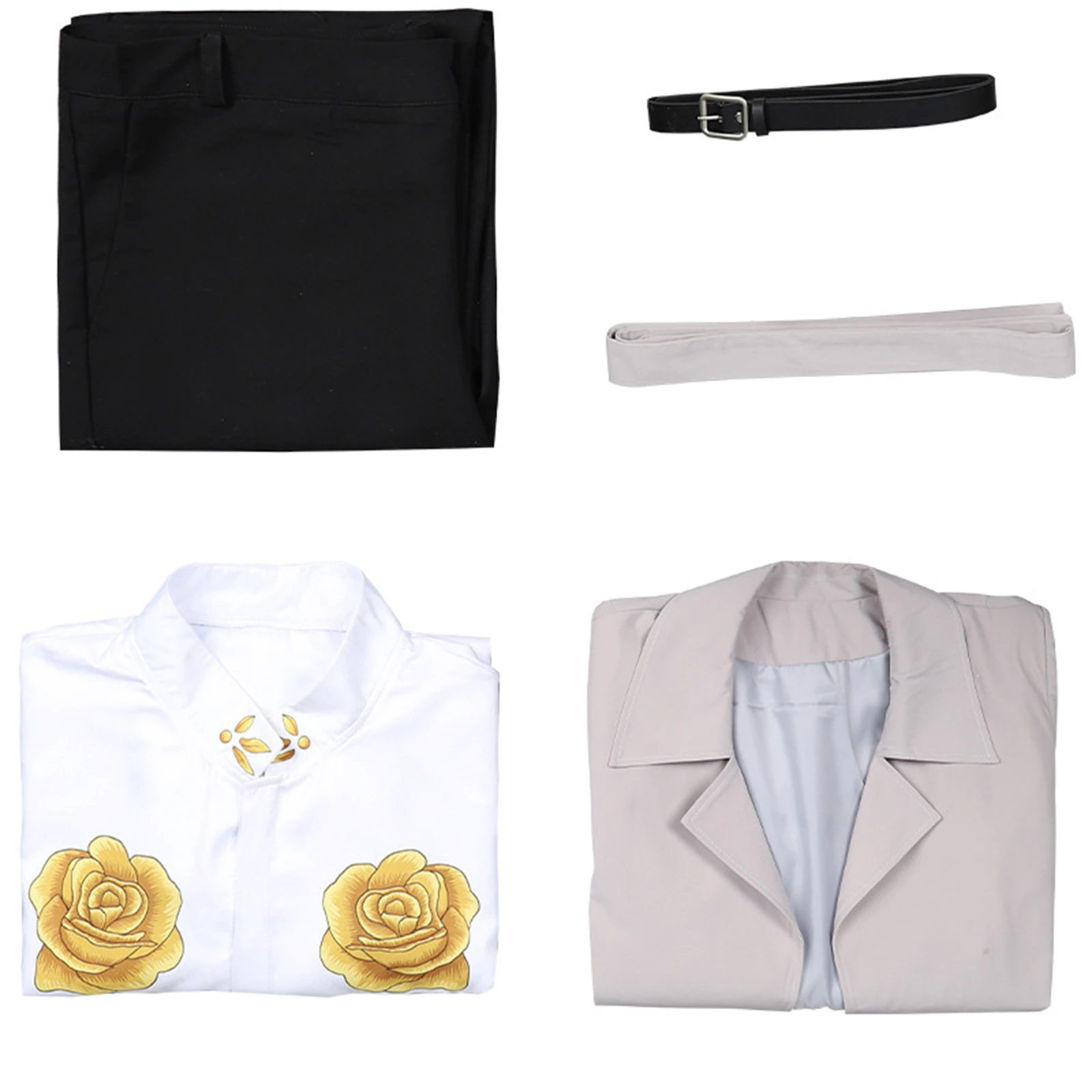 thumbnail image 1 of Peluca de disfraz de Anime Bungou Bungo Stray Dogs Dazai Osamu, impresión del décimo aniversario, estilo bordado, uniforme, traje de Halloween, 1 of 4