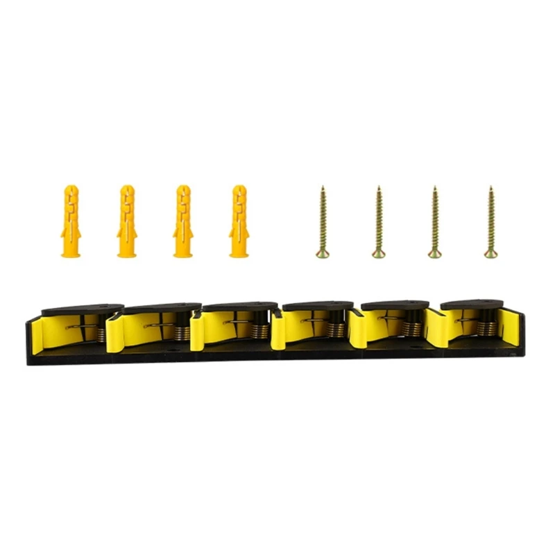 Wall Mounted Fishing Rod Holder, Storage Rack, Pole, Vertical Support, Holds 6 Fishing Rod, Easy to Install
