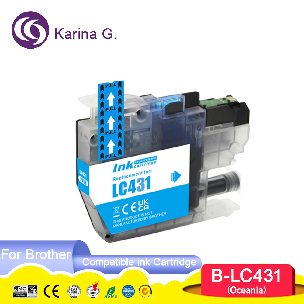Standard capacity LC431 431 LC 431 Compatible Ink Cartridge For DCP-J1050DW,DCP