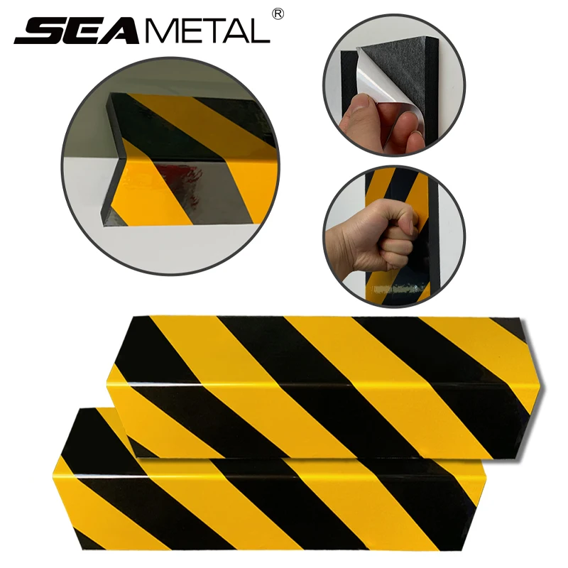 1/2/4PCS Car Anti-collision Corner Guard Parking Foam Warning Signs Bumper Wall Protector Sticker