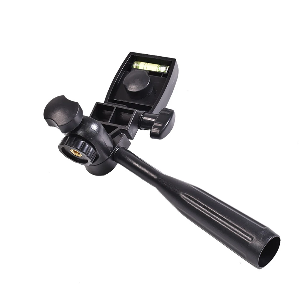 Plastic Laser Level Meter Quick Release Plate Tripod Head Adapter for Video SLR Camera Gimbal Mount Accessories with Handle Grip