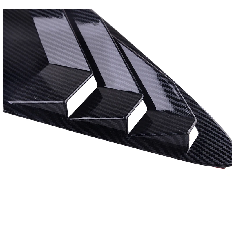 기아 옵티마 K5 2020-2021 자동차 후면 루버 윈도우 사이드 셔터 커버 트림 스티커, 벤트 스쿠프 ABS 탄소 섬유 액세서리