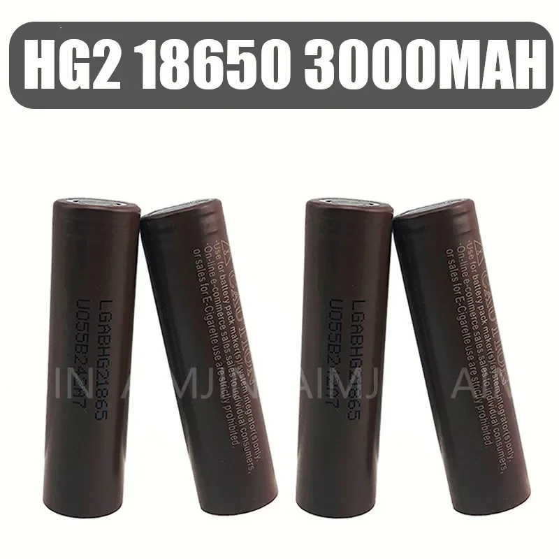 

AIMJIN HG2 3.7V 18650 Battery Li-ion Batteries High Current 30A Discharge Power Cell For Screwdriver