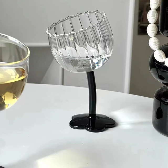 Handcrafted Crooked Stem Wine Glass