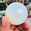 50mm White Opal Ball Energy Stone Healing Sphere Decor Natural Quartz Crystals 1
