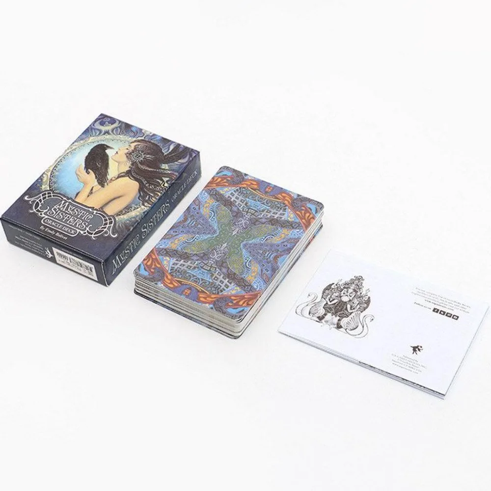 

English Version 40 Sheets Mystic Sisters Oracle Deck Card Game with Paper Manual