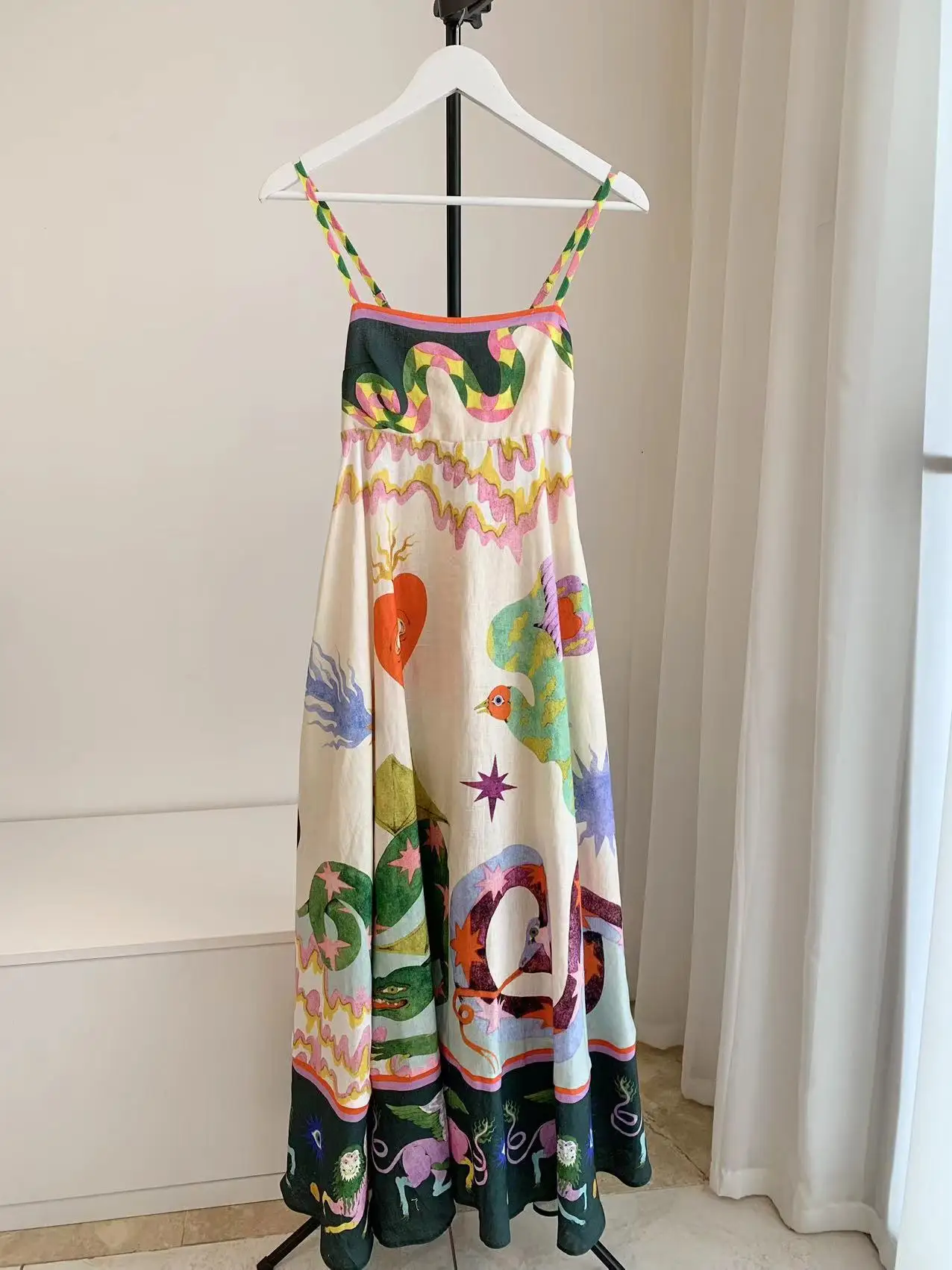 

Women's Casual Sleeveless Linen Dress