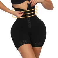 Fajas Colombianas bout à bout Shapewear taille haute ventre contrôle culotte taille formateur corps Shaper 2