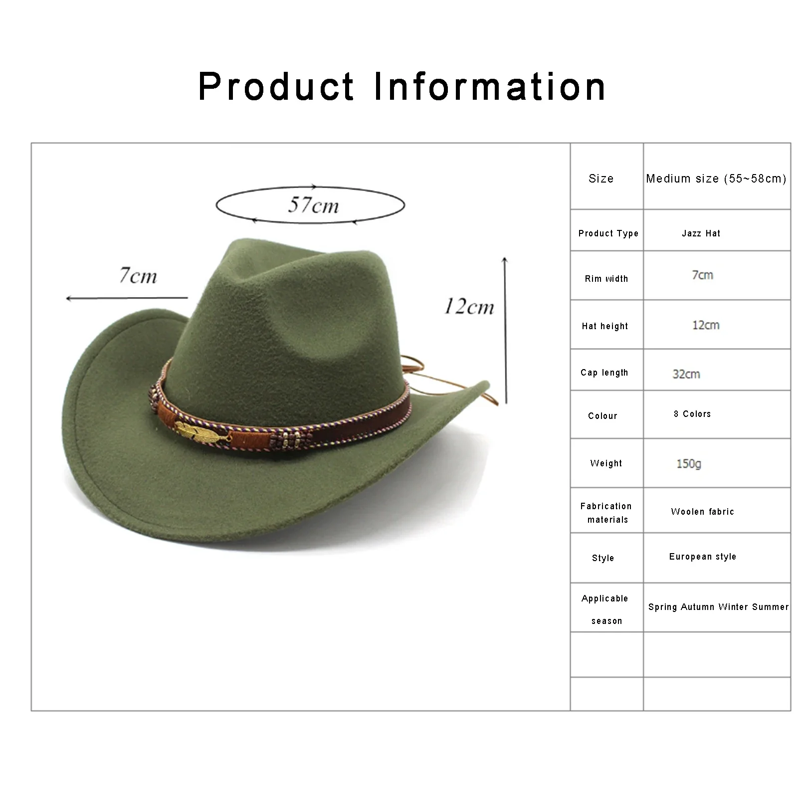 Combhasaki Unisex Wide Brim Floppy Hat Western Hat Wool Felt Bowler Cap Classic Vintage Bowler for Adults cowboy hats,cowgirl hats