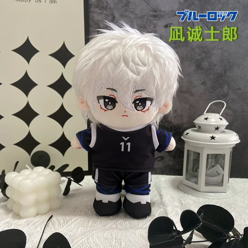 

Anime BLUE LOCK Seishiro Nagi Cosplay Cute Plush 20cm Plush Cotton Dolls Body Change Clothes Outfit Dress Up Plushie Gift