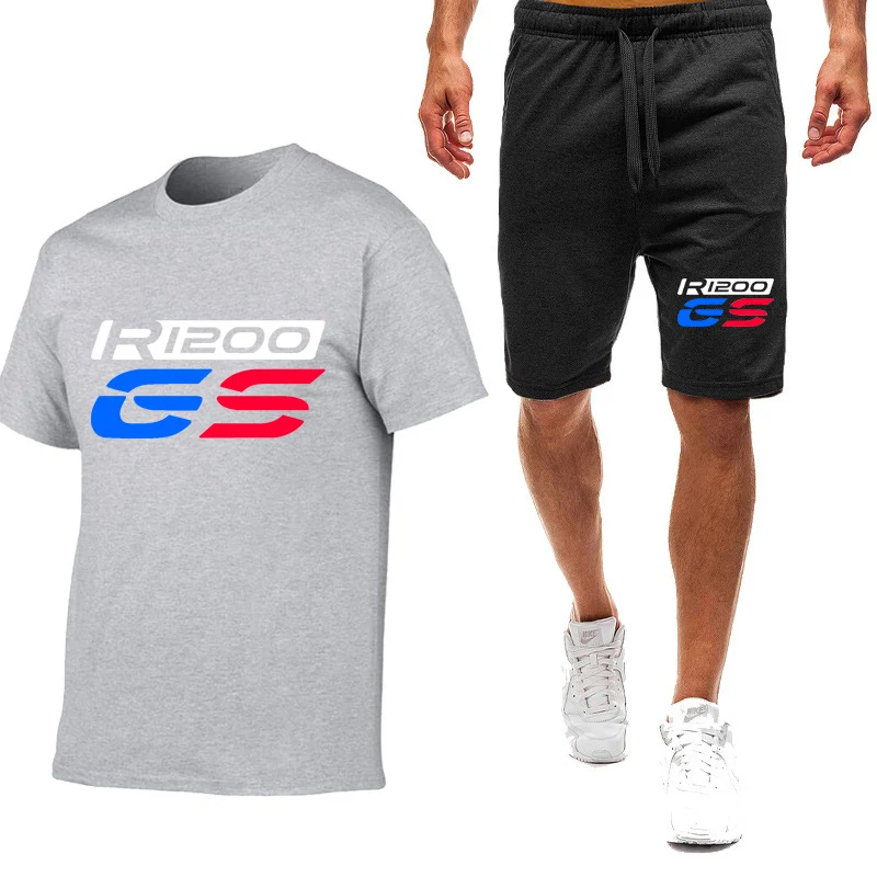 Men Summer Short Sleeve Tshirt and Shorts Set